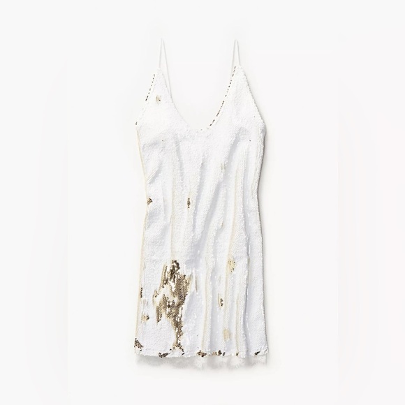 Free People- Seeing double Sequin slip dress - Picture 2 of 16